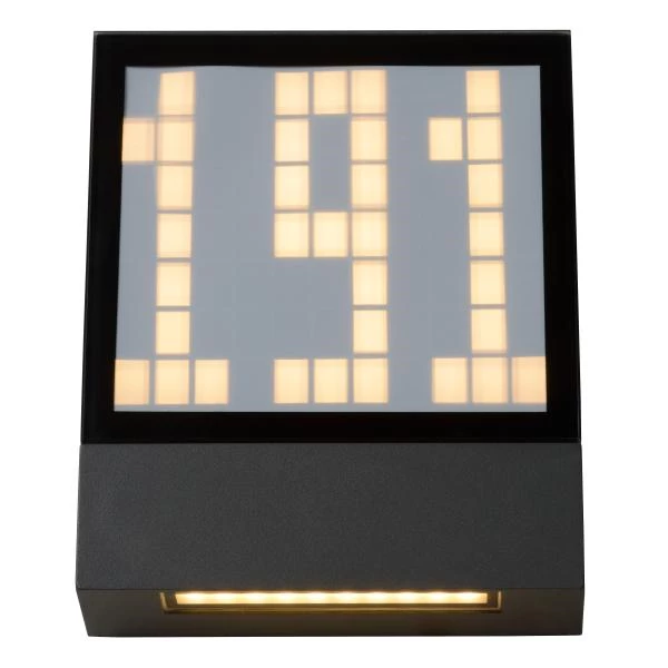 Lucide DIGIT - Wandlamp Buiten - LED - 1x3W 2700K - IP54 - Antraciet - detail 2